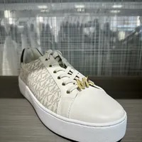 [S] MICHAEL KORS POPPY LACE UP MK SIG SM,VANILLA, 49S0POFS2B-VANILLA (SMK890)