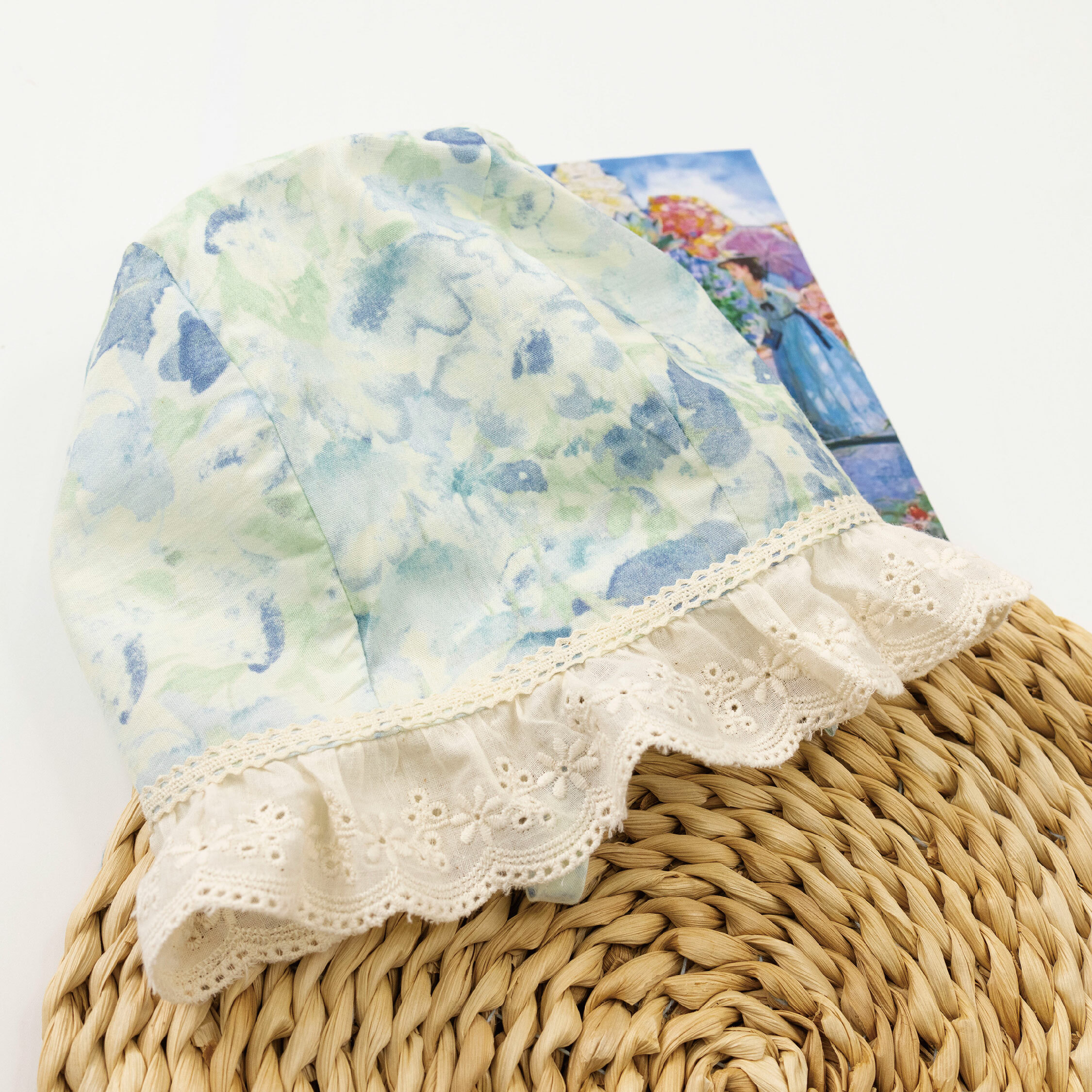 【JG0177】渲染水墨氣質蕾絲拼領包屁套裝(衣+帽)