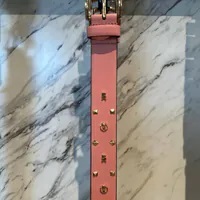 [S] MICHAEL KORS MINI BLING BLING LOGO BELT,PINK, 559001-681 (SMK894)