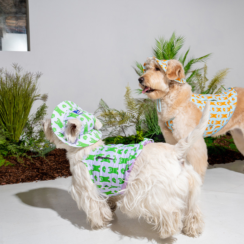 puppygallery｜跳跳熊涼感漁夫帽 紫色