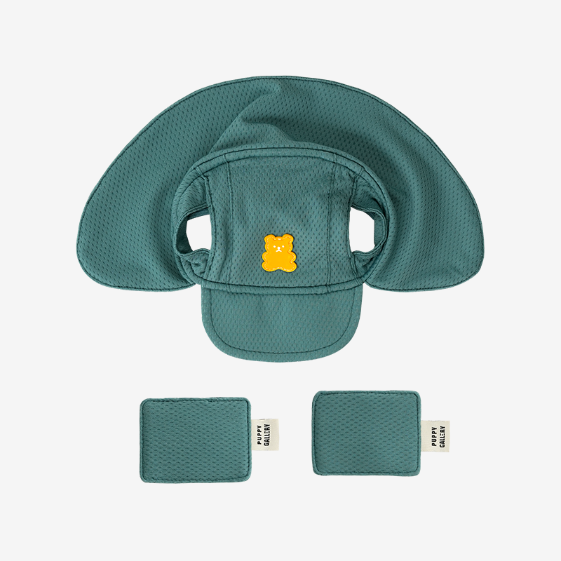 puppygallery｜果凍熊遮陽帽 深綠