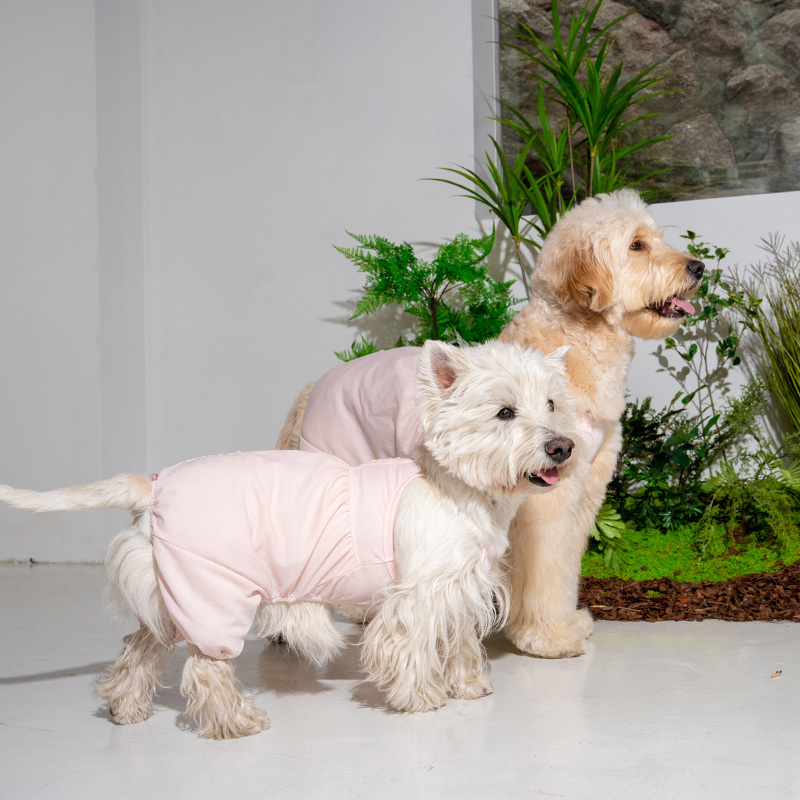 puppygallery｜果凍熊涼感背心 淺粉