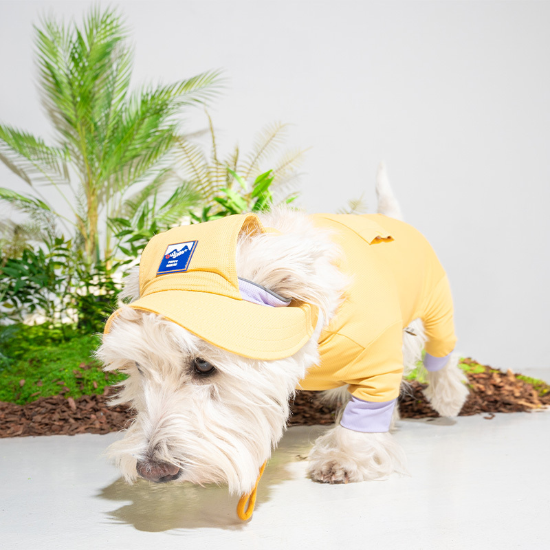 puppygallery｜外出涼感四腳衣 芥末黃