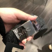 [S] MICHAEL KORS 36H3LBLY7B 31MM CTFR FST MK PLQ BELT,BLACK, 196237264978 (SMK897)