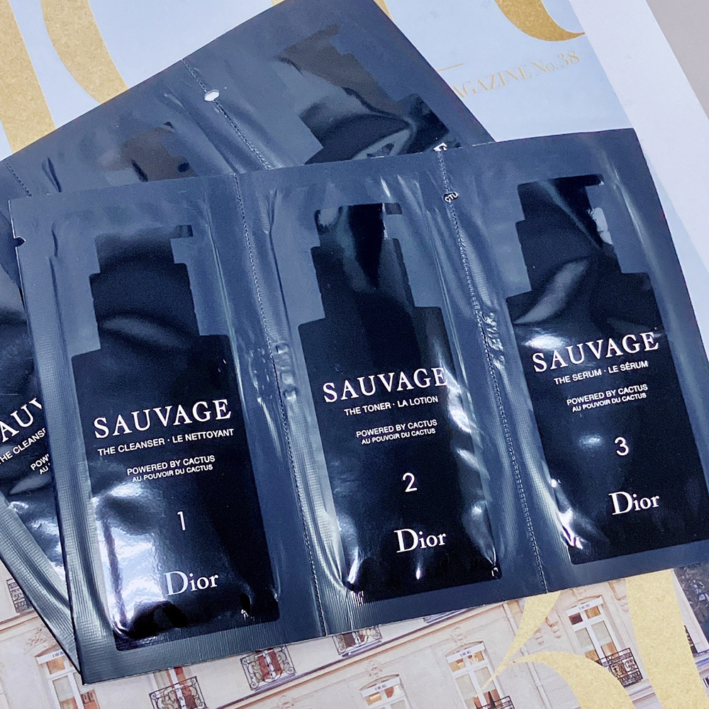 Dior 迪奧 SAUVAGE 曠野之心保養試用組 3入 (精華+化妝水+潔面乳) PP包 體驗包 旅行小樣