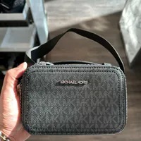[S] MICHAEL KORS 37F3COLL6B COOPER MICRO MAP BAG,BLACK, 196237100276 (SMK900)
