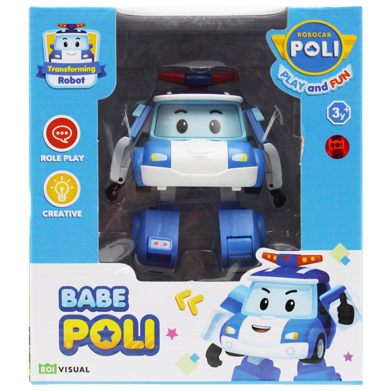 《 POLI 波力 》 波力BABE 4吋變形車