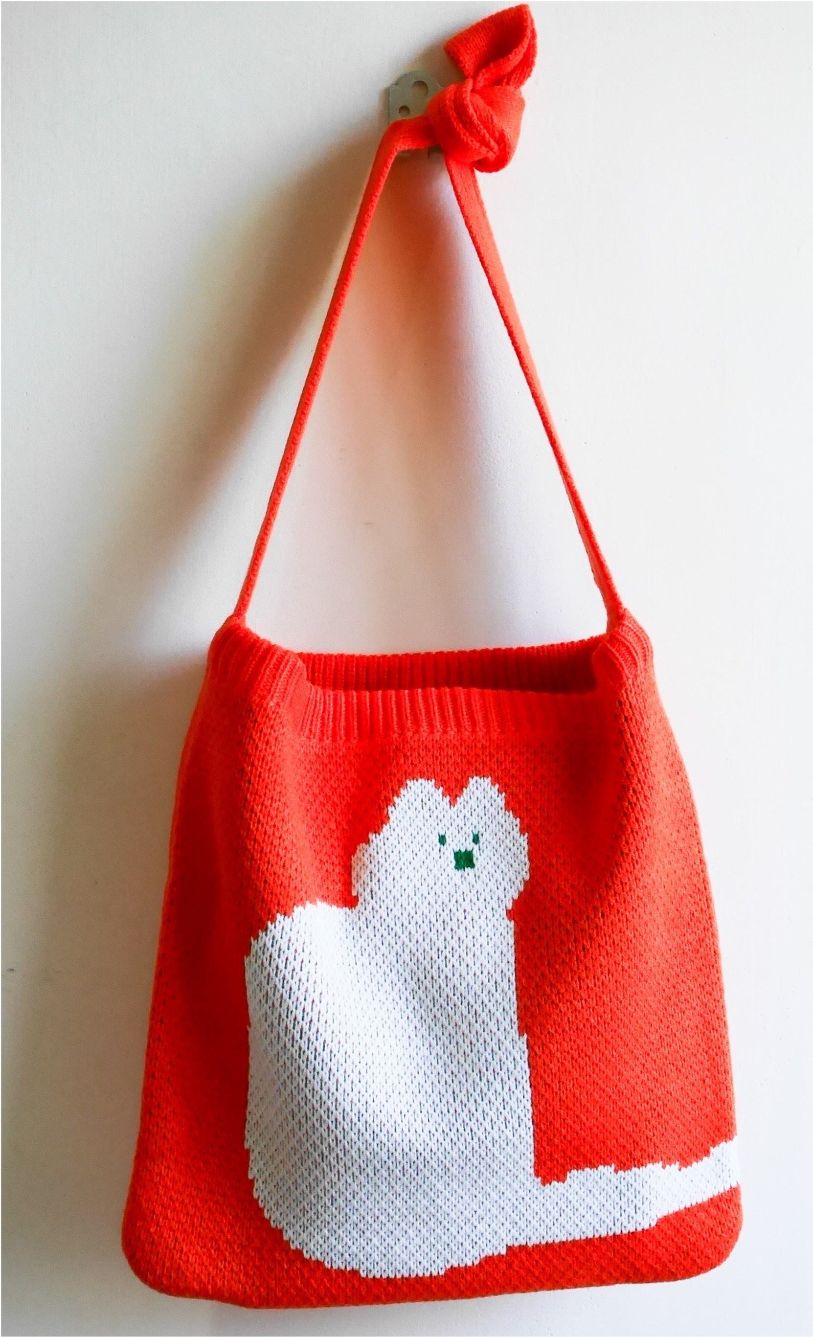 miii｜針織包｜白貓