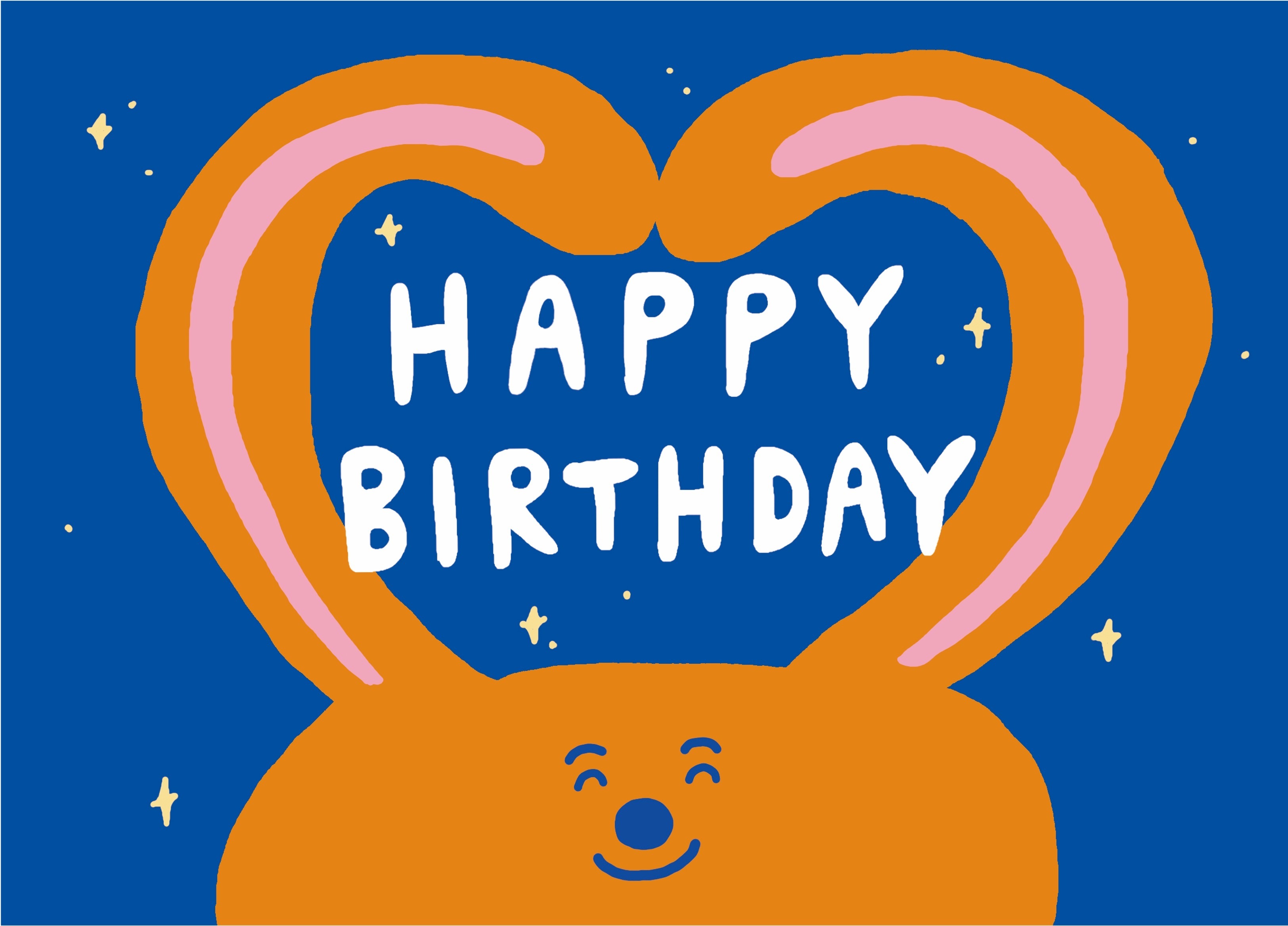 miii｜變換明信片｜HAPPY BIRTHDAY｜熊