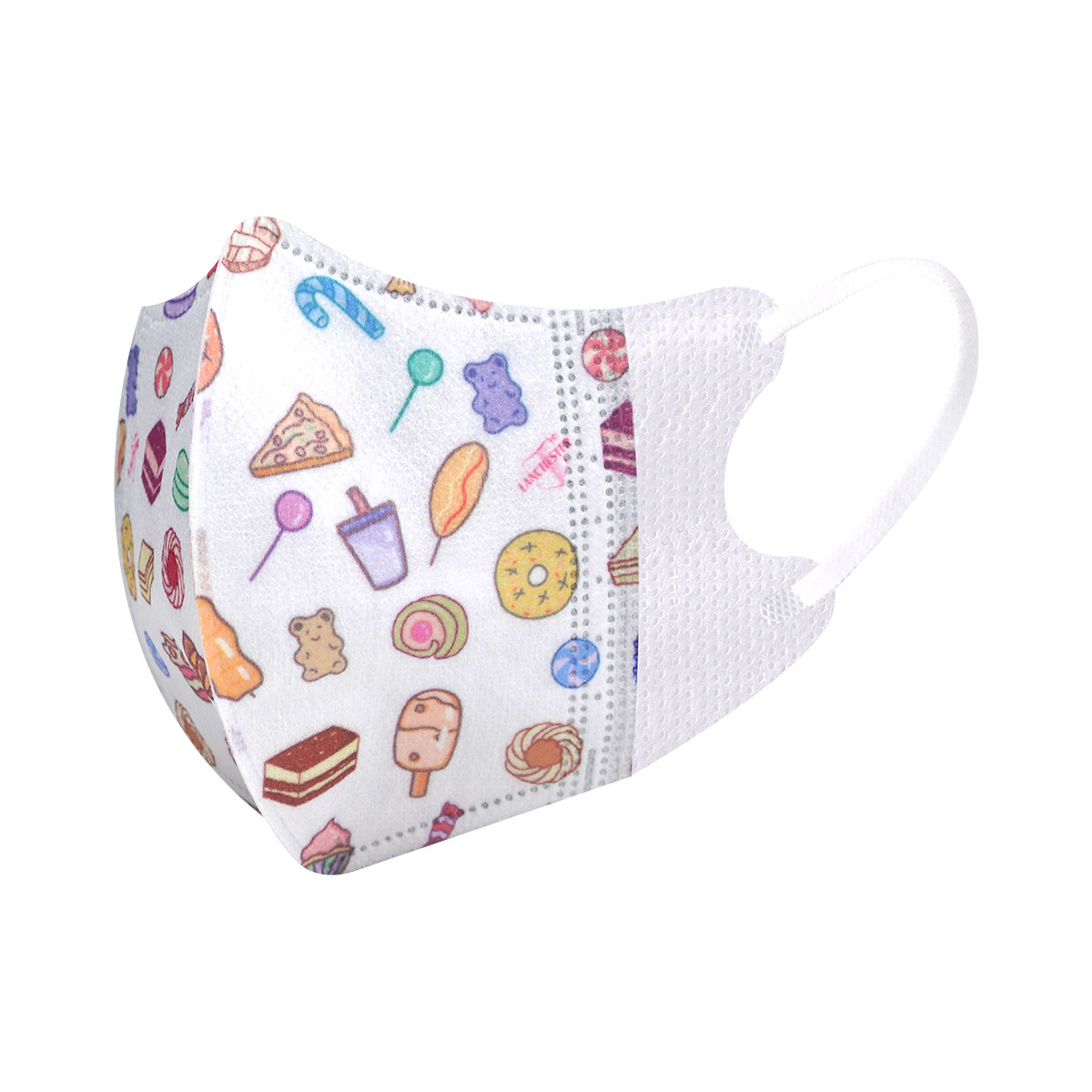 3D立體彈力耳繩卡通幼兒口罩(甜蜜派對) 十片獨立包裝