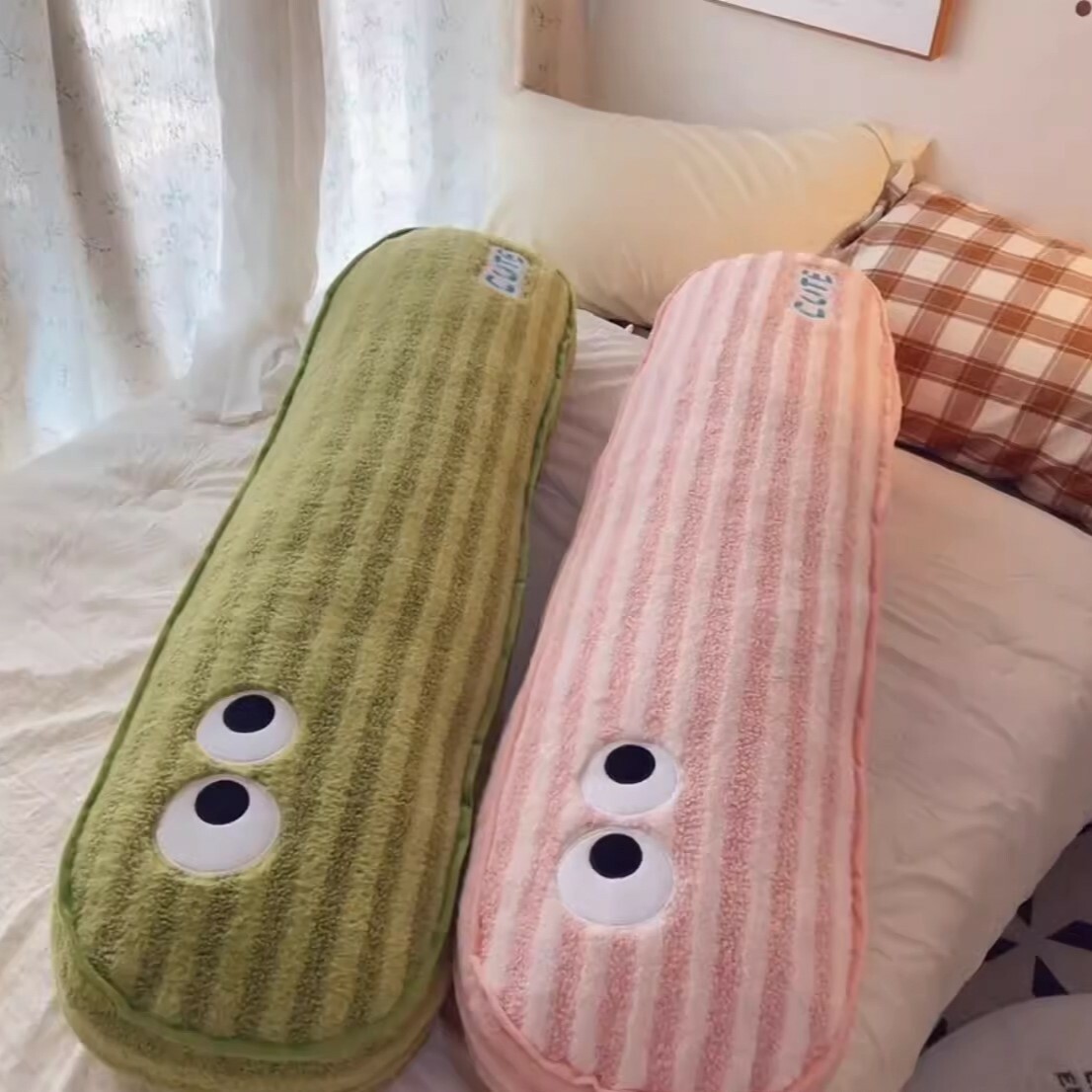 《3988》多巴胺大眼夾腿長條抱枕