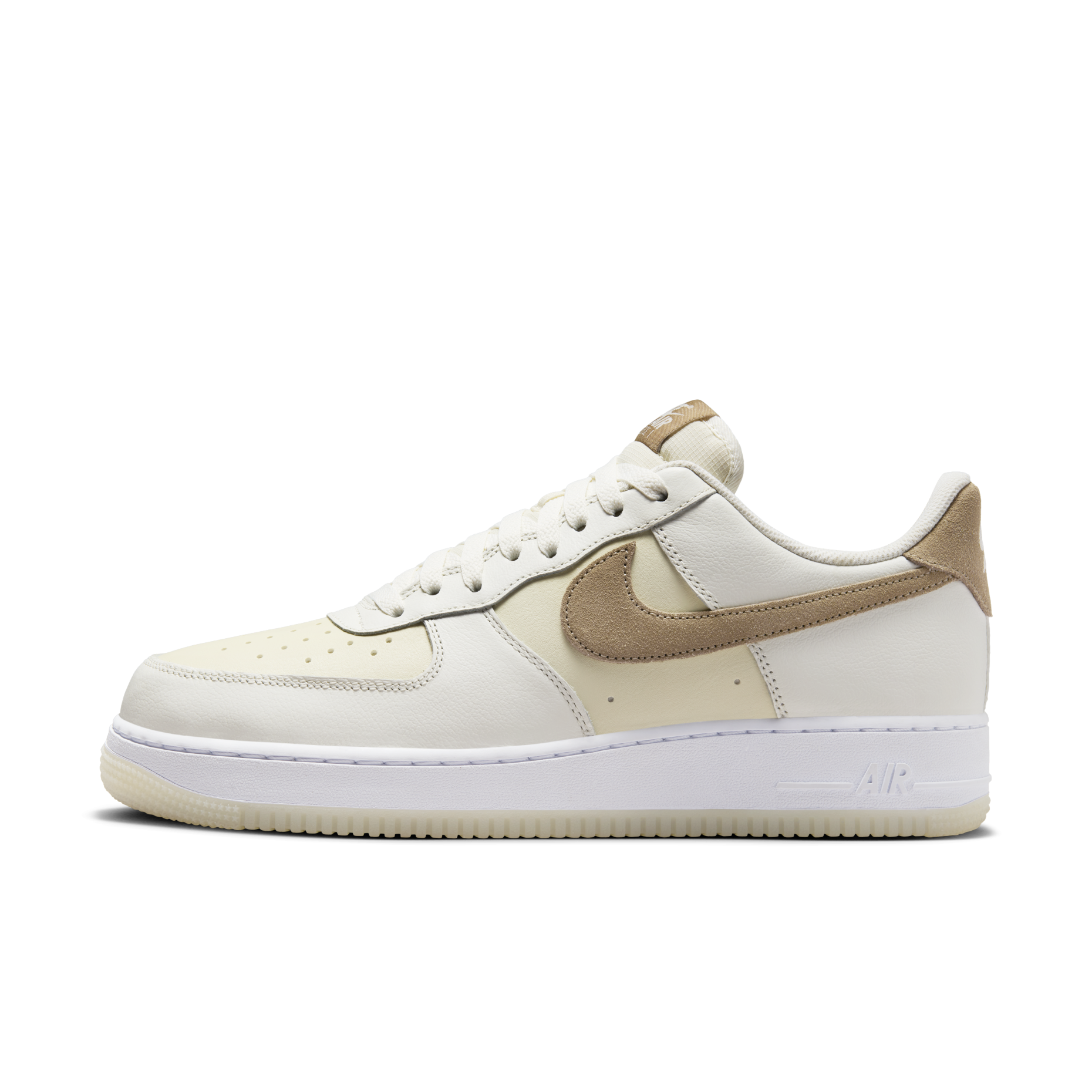 男鞋 NIKE AIR FORCE 1 '07 LV8 椰奶 皮革 果凍底 經典 休閒鞋【FN5832-101】AF1