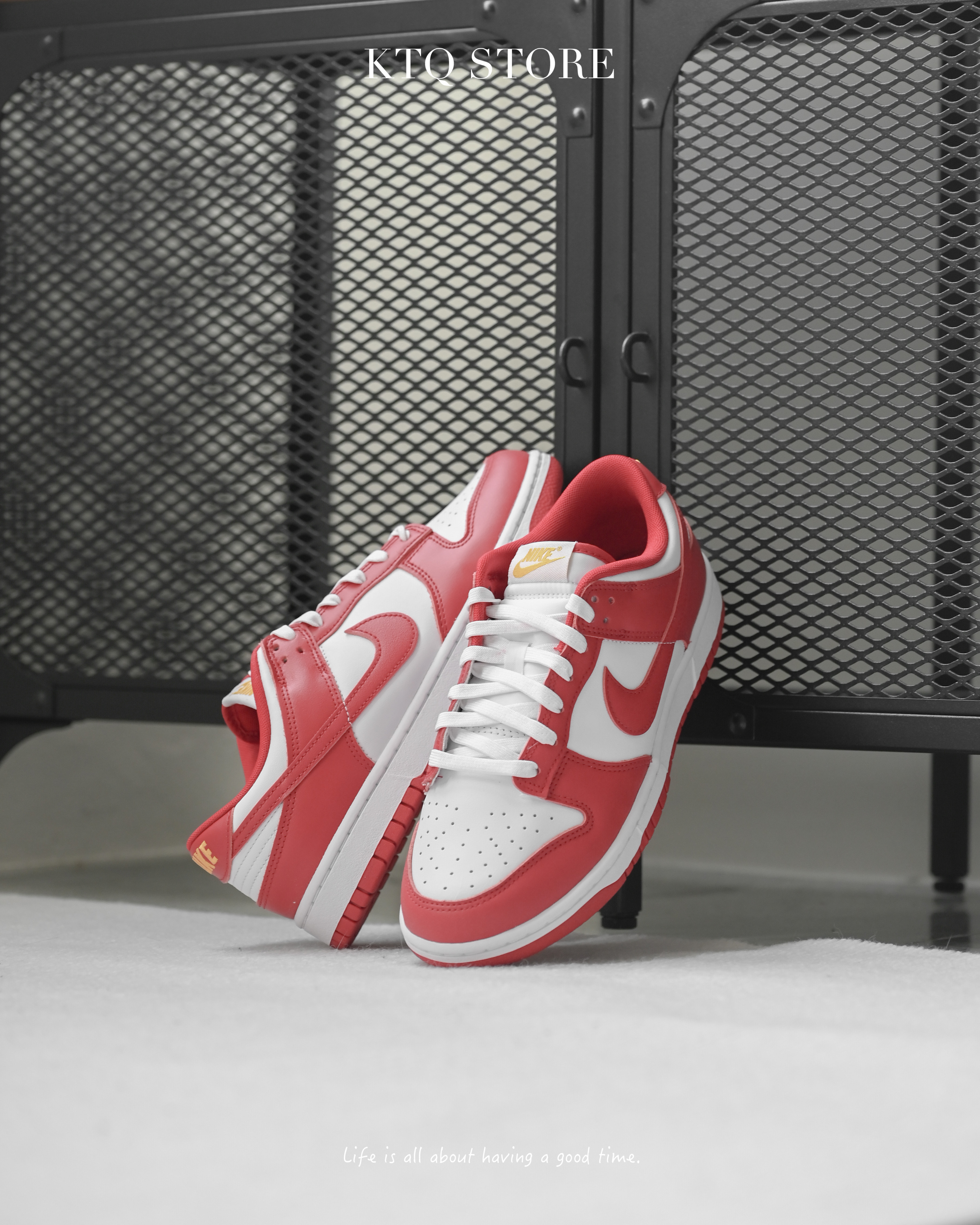 KTQ STORE ‧  Nike Dunk Low Retro “Gym Red” 白紅 DD1391-602