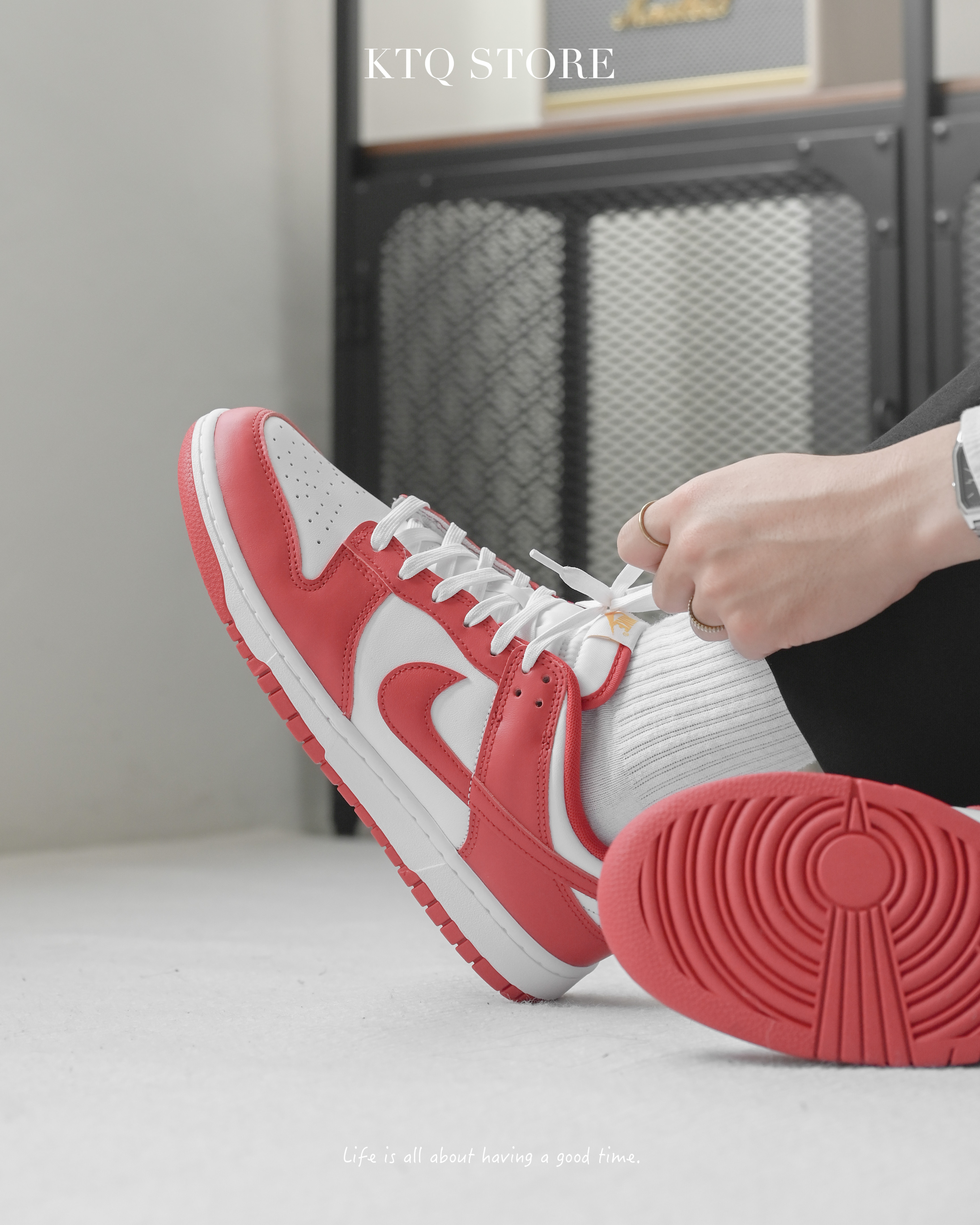 KTQ STORE ‧  Nike Dunk Low Retro “Gym Red” 白紅 DD1391-602