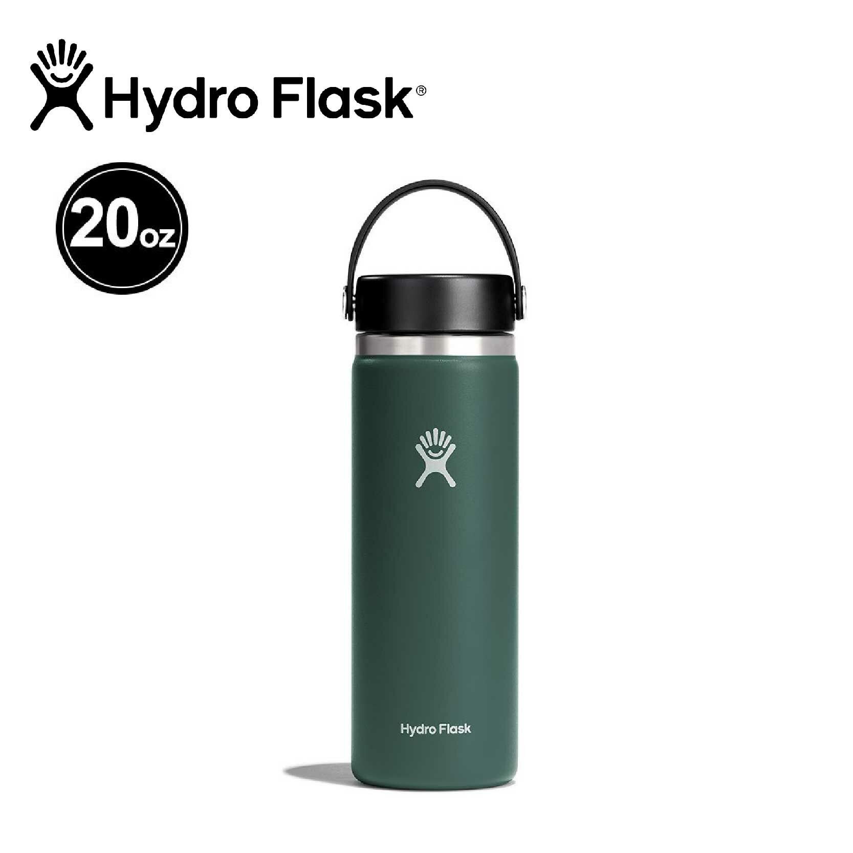 Hydro Flask 美國 20oz / 592ml 寬口不銹鋼保溫瓶 (針葉綠) 保溫杯 52HF20BTS332