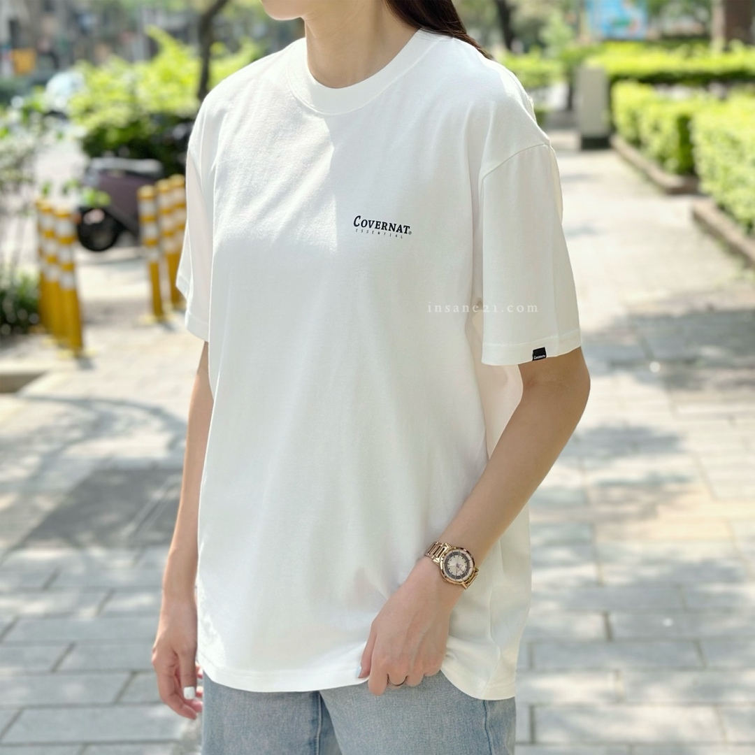 韓國 COVERNAT 包T 小LOGO 短袖 短T 黑//白