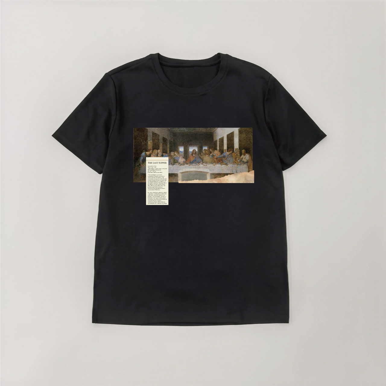 文藝復興T (新)｜達文西《最後的晚餐》黑