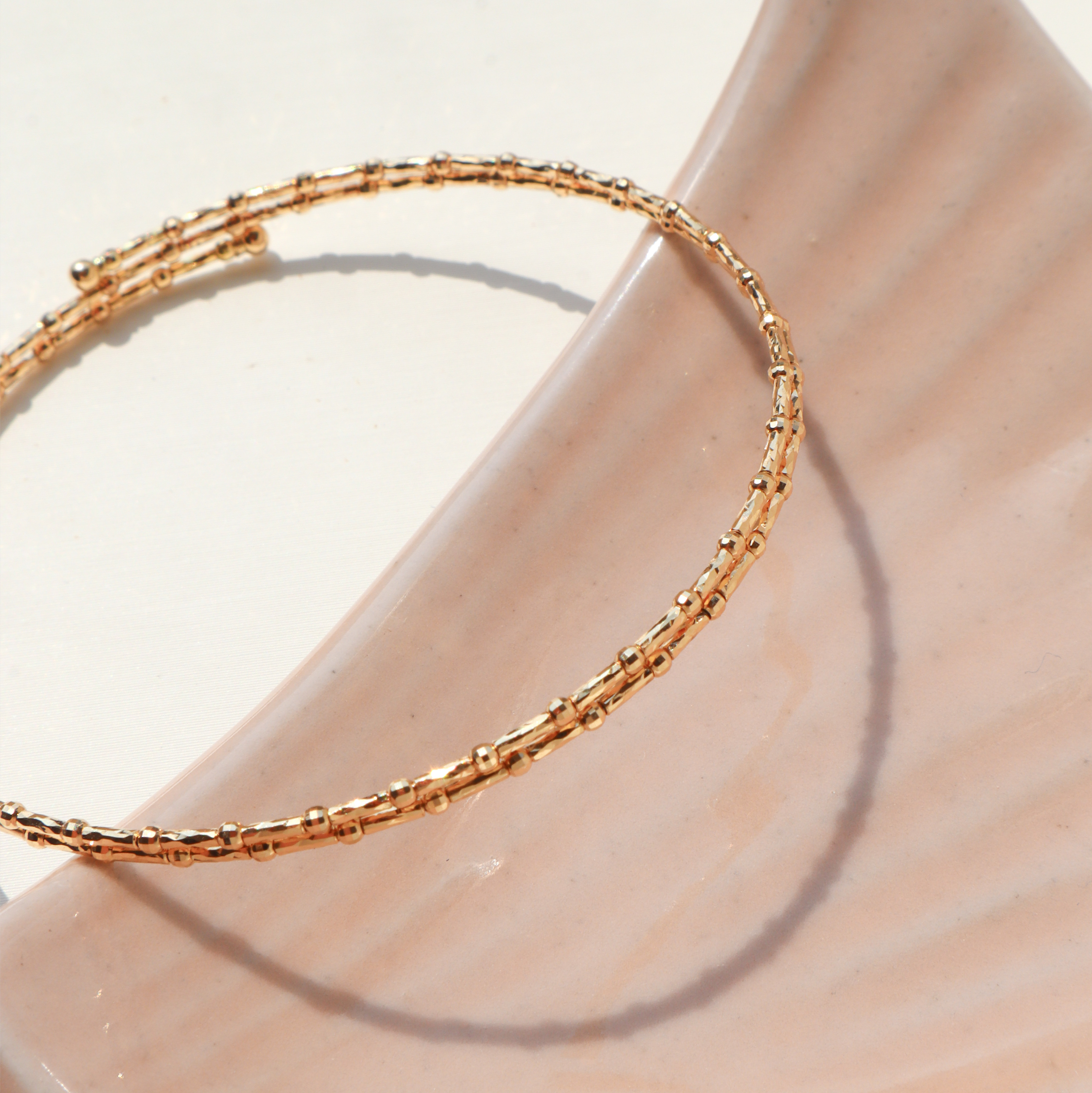 18K/日本設計款系列-細骨節彈性手環