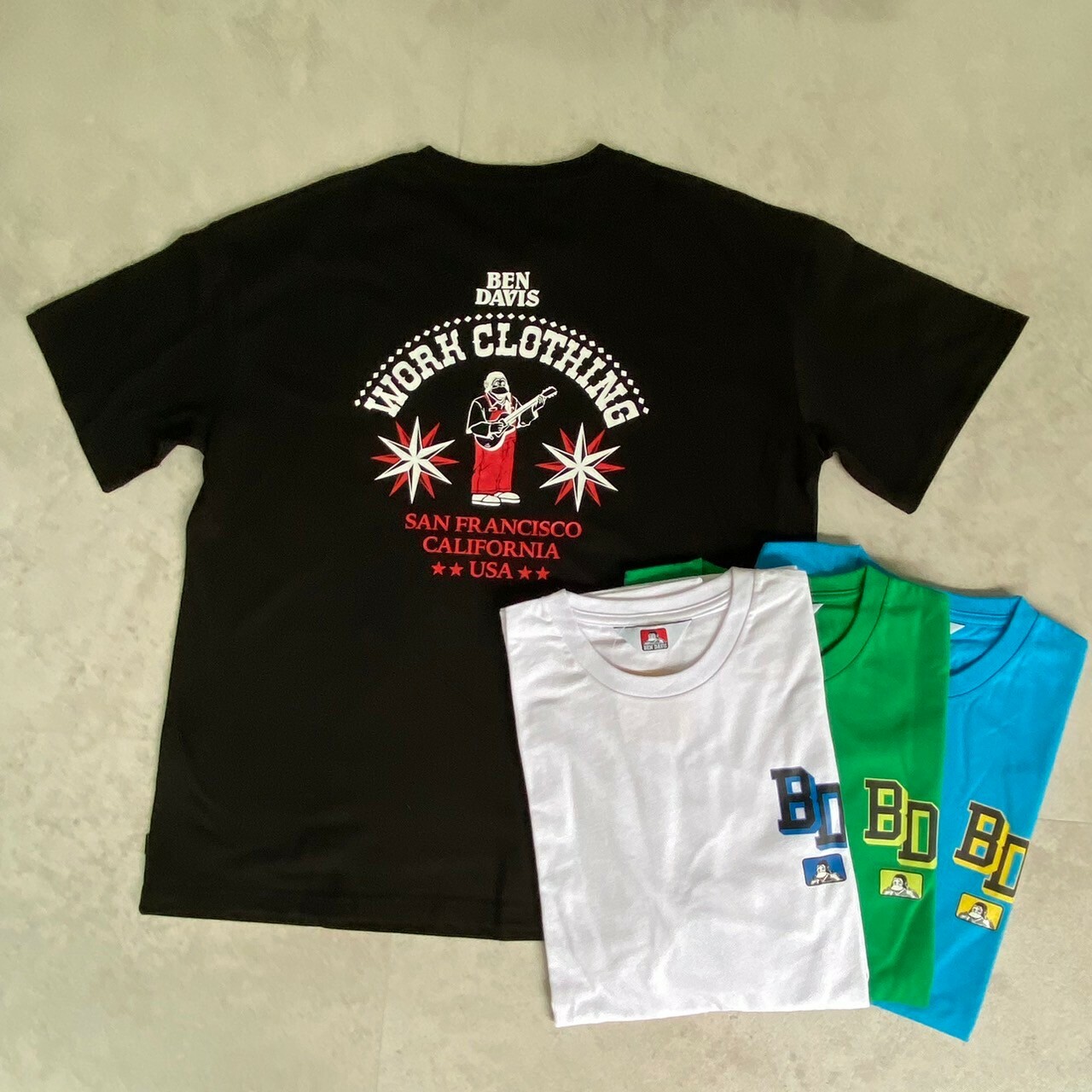 Ben Davis 吉他猿人印花短Tee BDZ4-0003