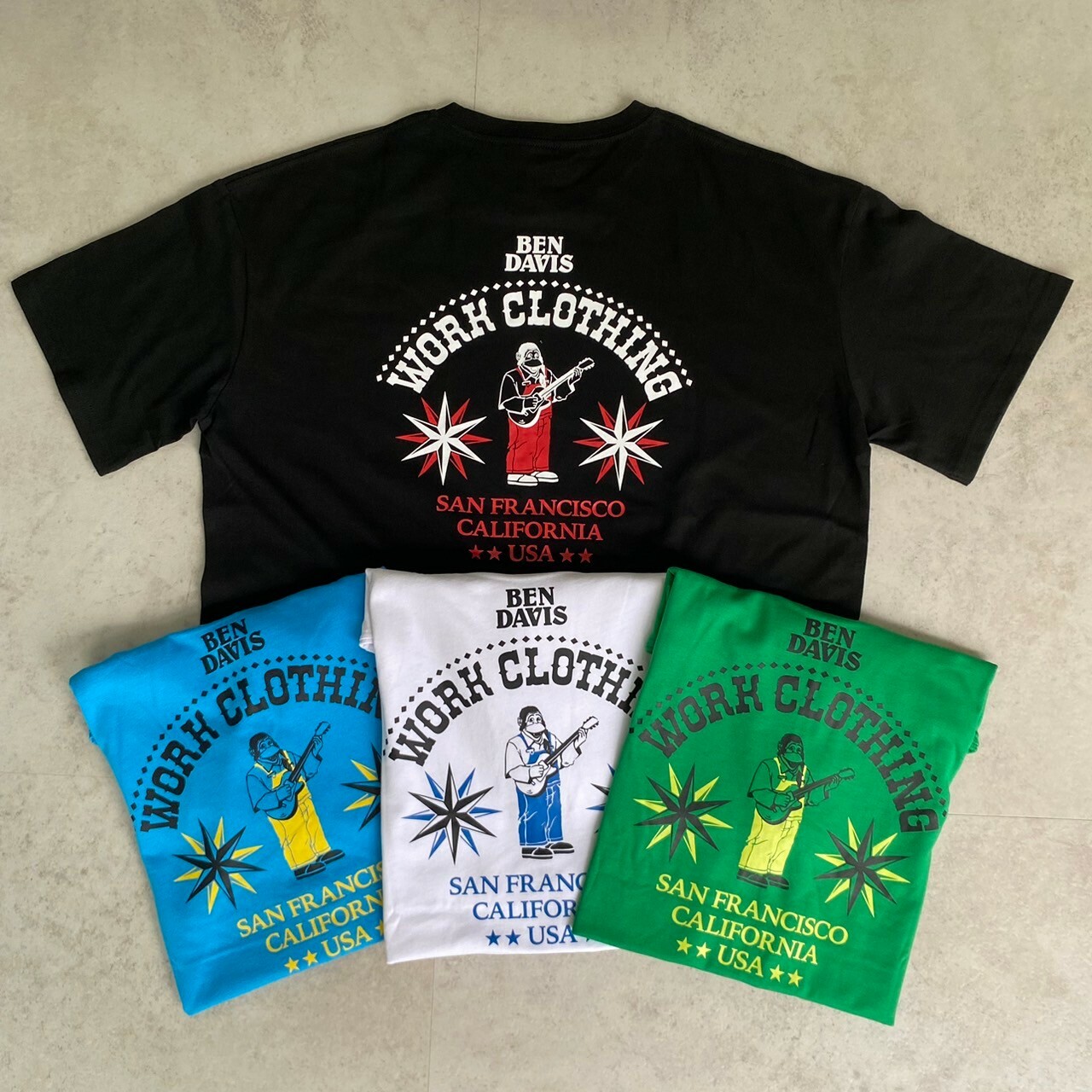 Ben Davis 吉他猿人印花短Tee BDZ4-0003