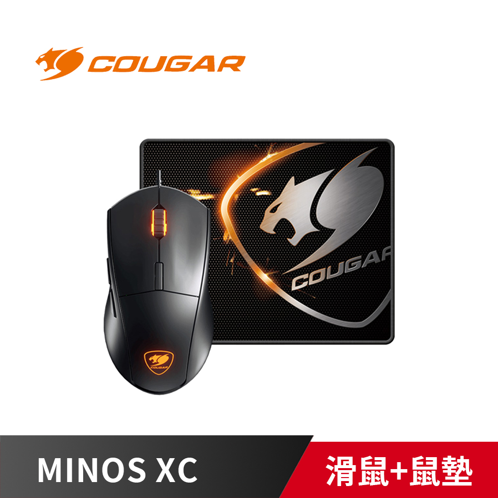 COUGAR 美洲獅 MINOS XC 電競滑鼠 + 鼠墊 福利品