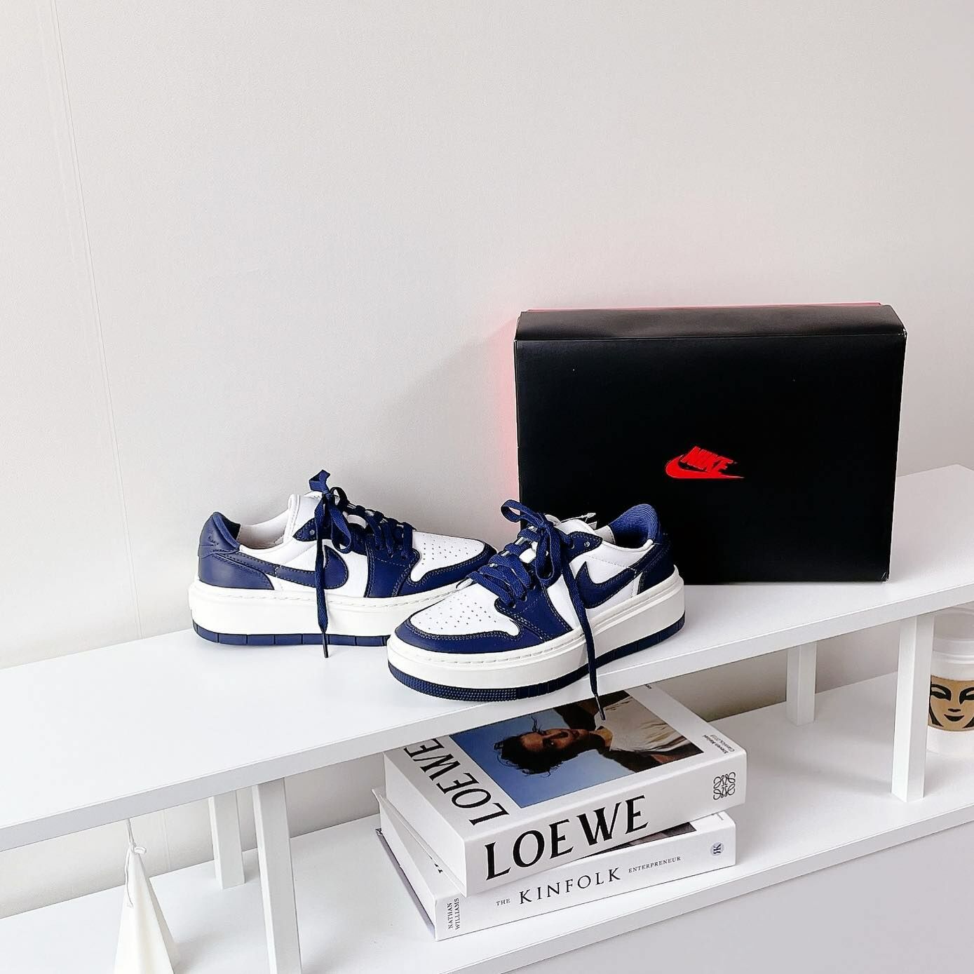 Nike Air Jordan 1 Elevate 海軍藍 午夜藍 藍色 喬丹 白色 厚底 增高 DH7004-141