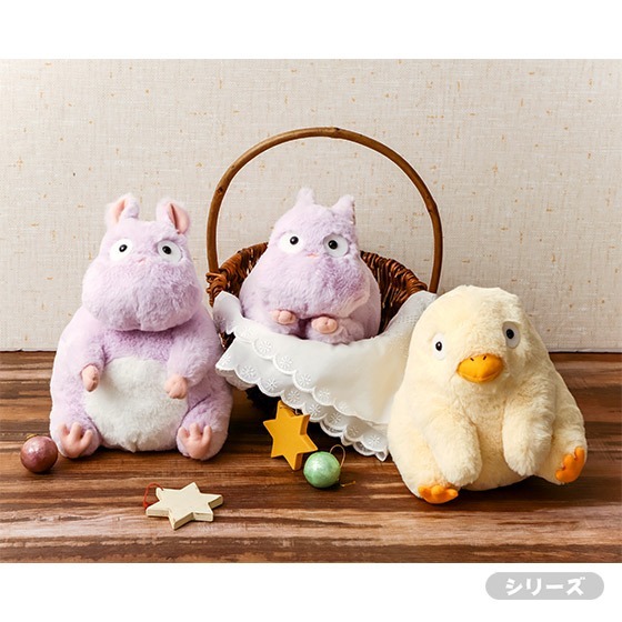 現貨┃日本  宮崎駿神隱少女 坊寶寶 小少爺鼠 粉紫 絨毛 娃娃