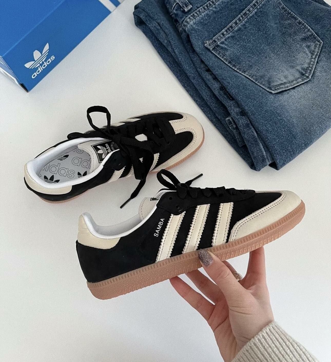 ADIDAS SAMBA OG 杏茶墨染