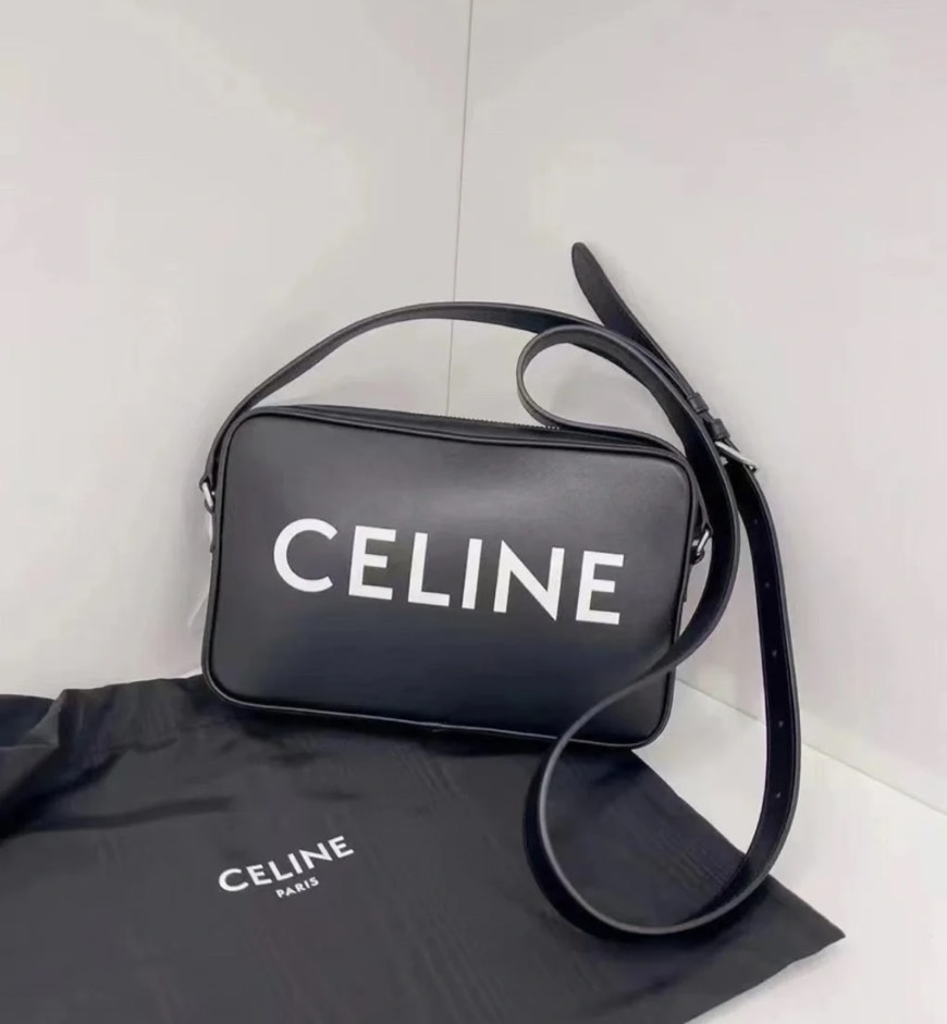 CELINE 經典 Logo 黑色 相機包