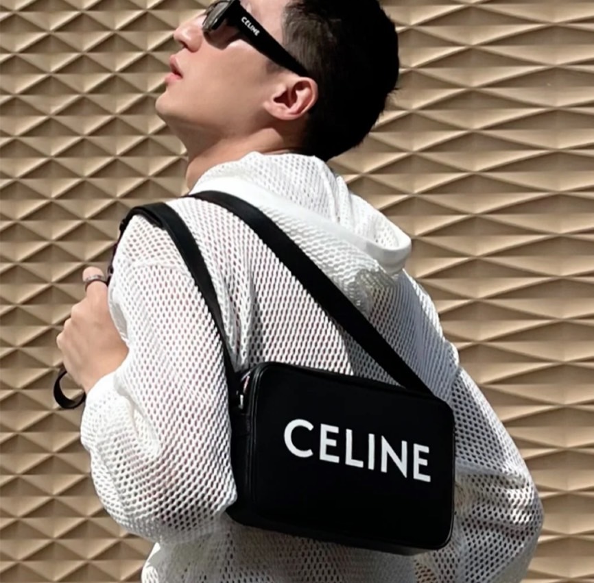 CELINE 經典 Logo 黑色 相機包
