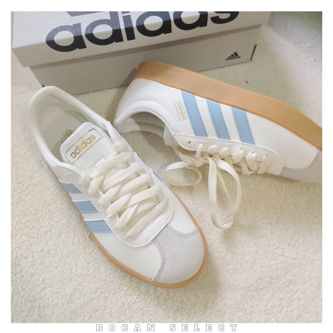 ADIDAS NEO VL COURT CLASSIC 海鹽汽水 德訓鞋 小SAMBA（JH5063）