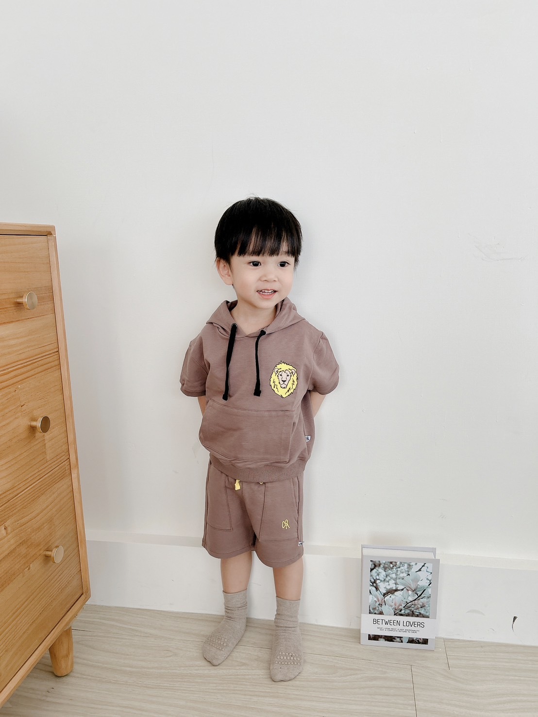 荷蘭CarlijnQ 有機棉香蕉可可短褲 - Coconut Brown