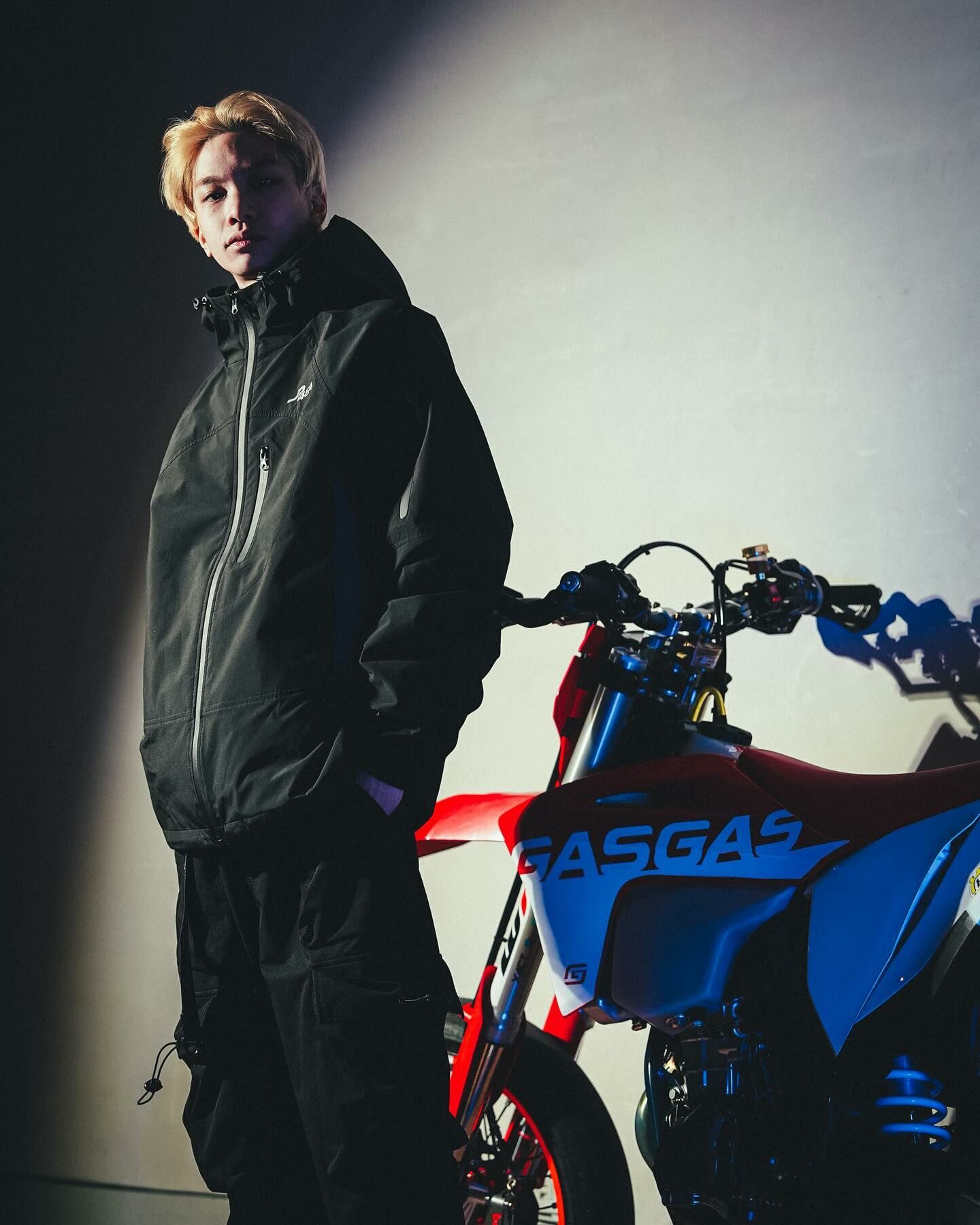 {JP464} patchwork windbreaker