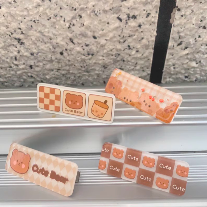 [5 FOR RM10] Cute Cartoon Caramel Bear Hair Clip
