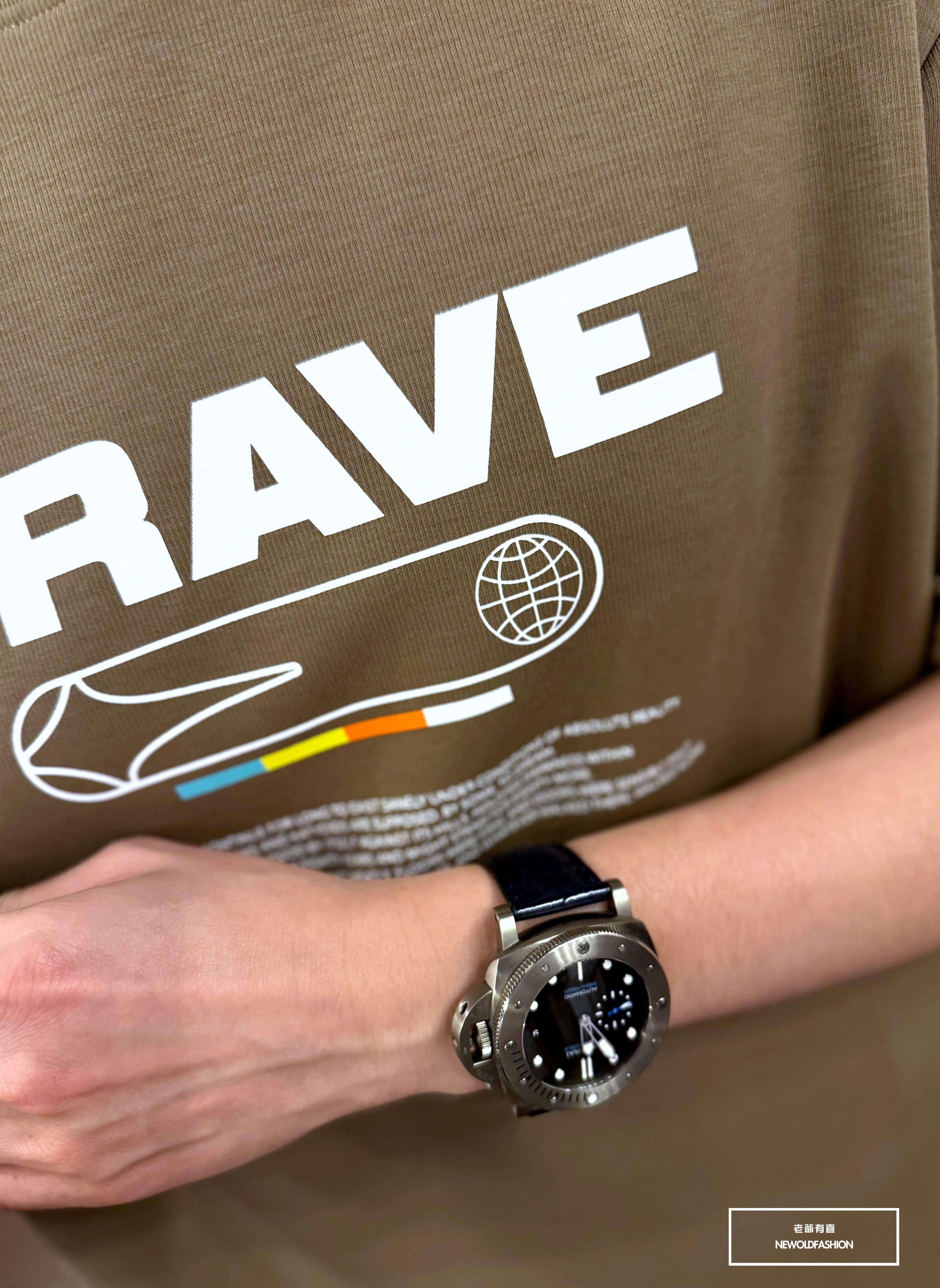 『新品上市』重磅Brave地球短T(NOF2404N8003)-咖啡