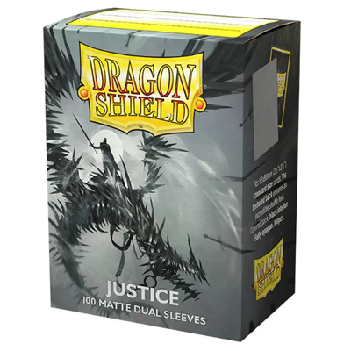 Dragon Shield Standard Size Sleeves (63x88mm) - Clear JUSTICE MATTE DUAL (100)