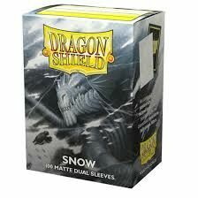 Dragon Shield Standard Size Sleeves (63x88mm) - Clear SNOW MATTE DUAL (100)