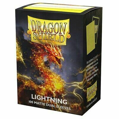 Dragon Shield Standard Size Sleeves (63x88mm) - Clear LIGHTNING MATTE DUAL (100)