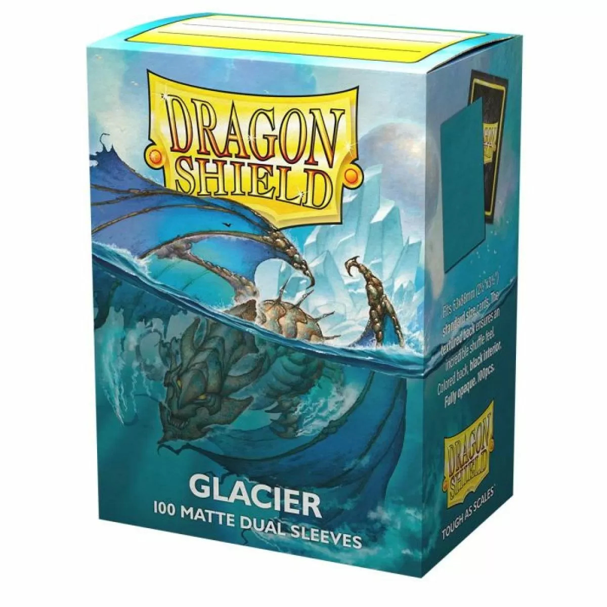Dragon Shield Standard Size Sleeves (63x88mm) - Clear GLACIER MATTE DUAL (100)