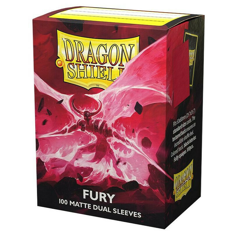 Dragon Shield Standard Size Sleeves (63x88mm) - Clear FURY MATTE DUAL (100)