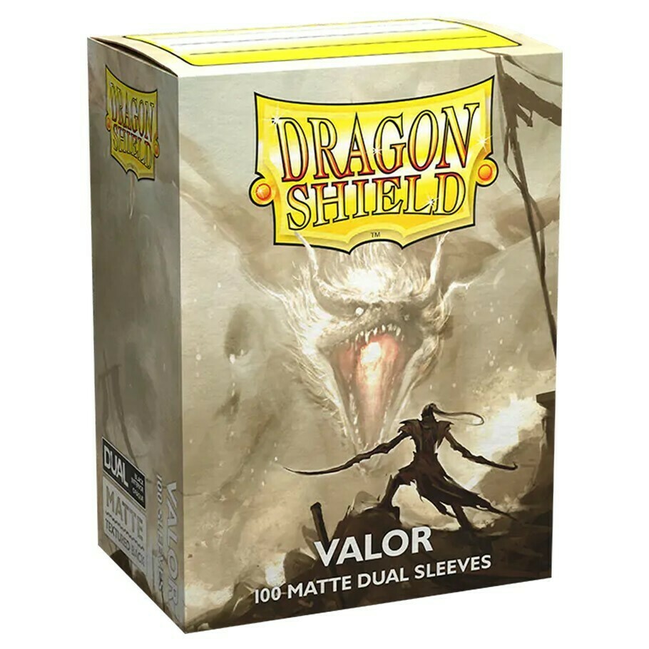 Dragon Shield Standard Size Sleeves (63x88mm) - Clear VALOR MATTE DUAL (100)