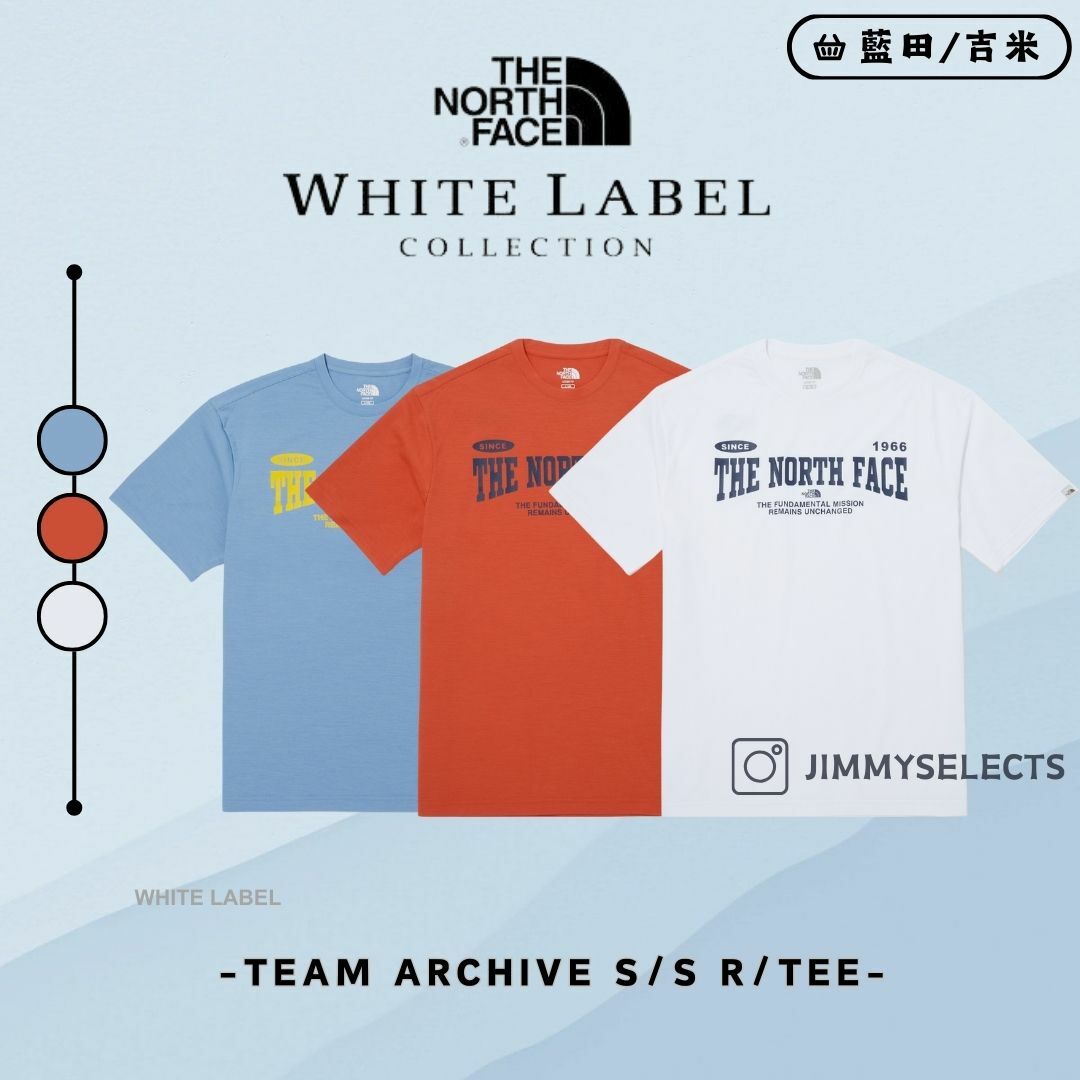 【代購】THE NORTH FACE 北臉 白標 TEAM ARCHIVE 文字LOGO 短袖 短T NT7UQ07