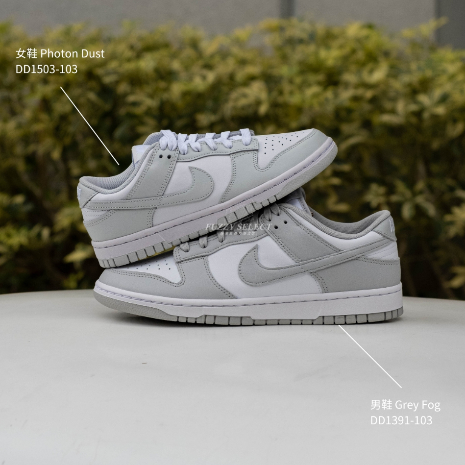 【逢甲 FUZZY】Nike Dunk Low "Grey Fog" 灰白 男鞋 DD1391-103 女鞋 DD1503-103