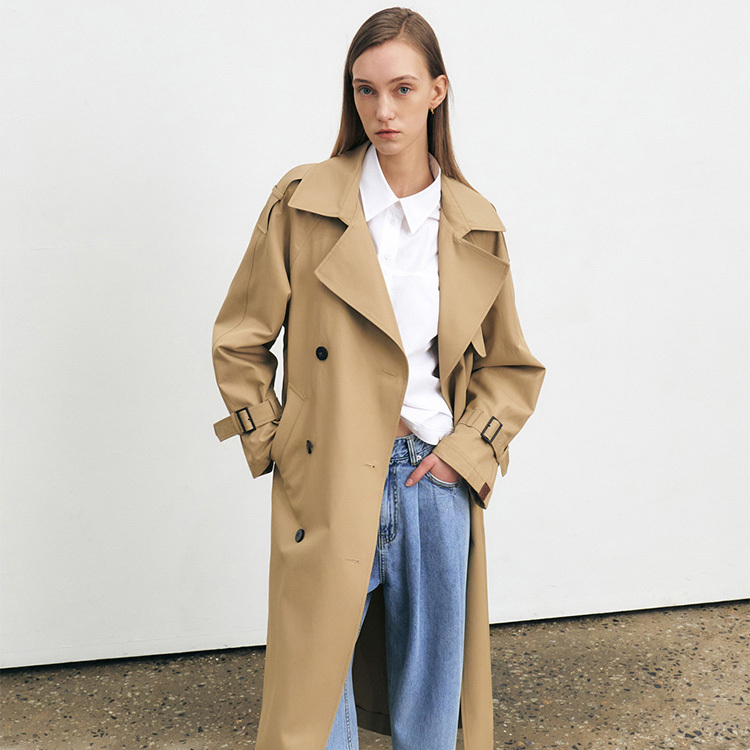 [HACIE X ITALY] 經典雙排扣廓形風衣