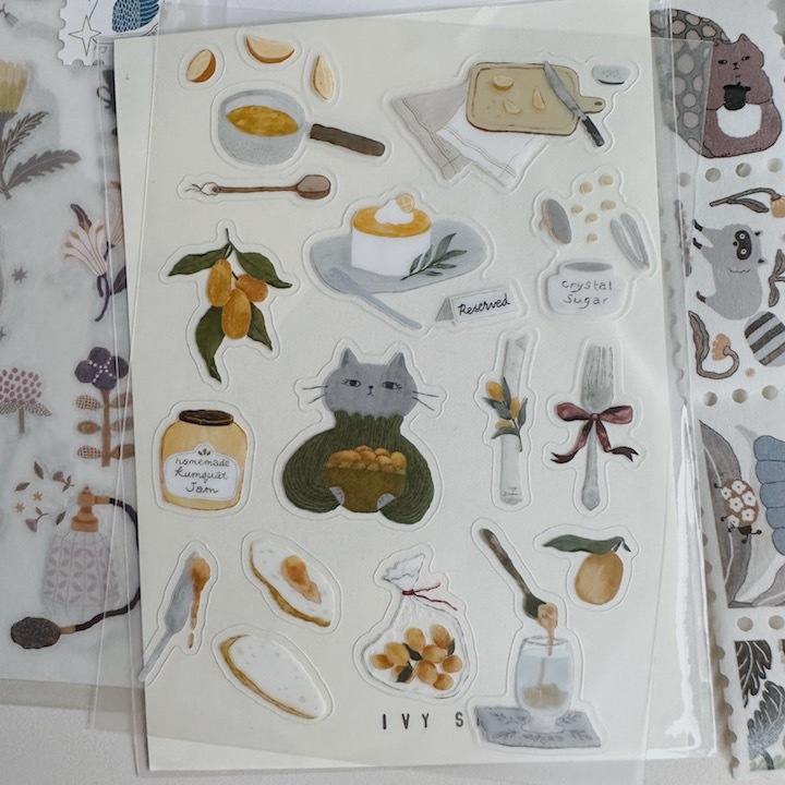 金桔 霧面PET貼紙｜森空