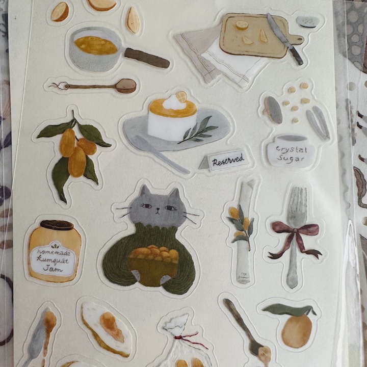 金桔 霧面PET貼紙｜森空