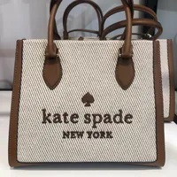 [S] KATE SPADE KF509 ELLIE CANVAS SMALL TOTE,WARM GINGE, 196021439032 (SKS1002)