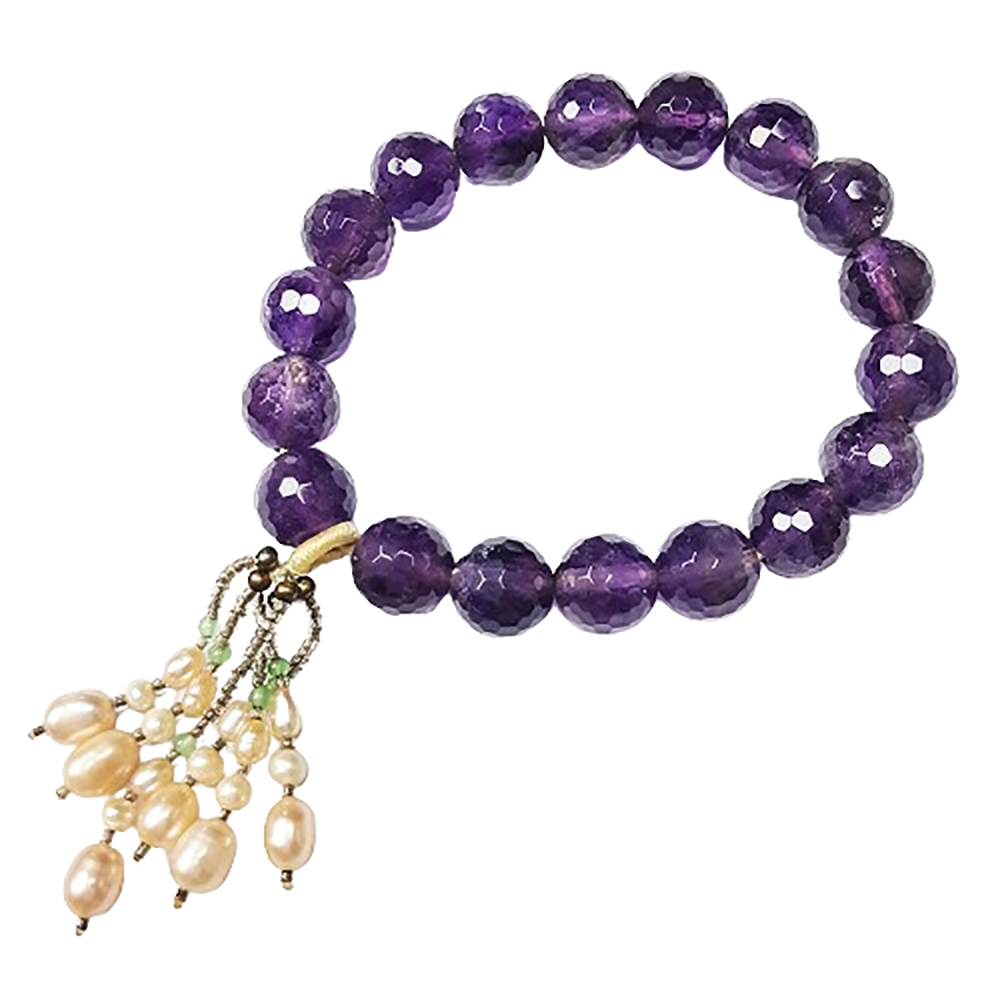 珍珠&紫晶手珠【十方】128207