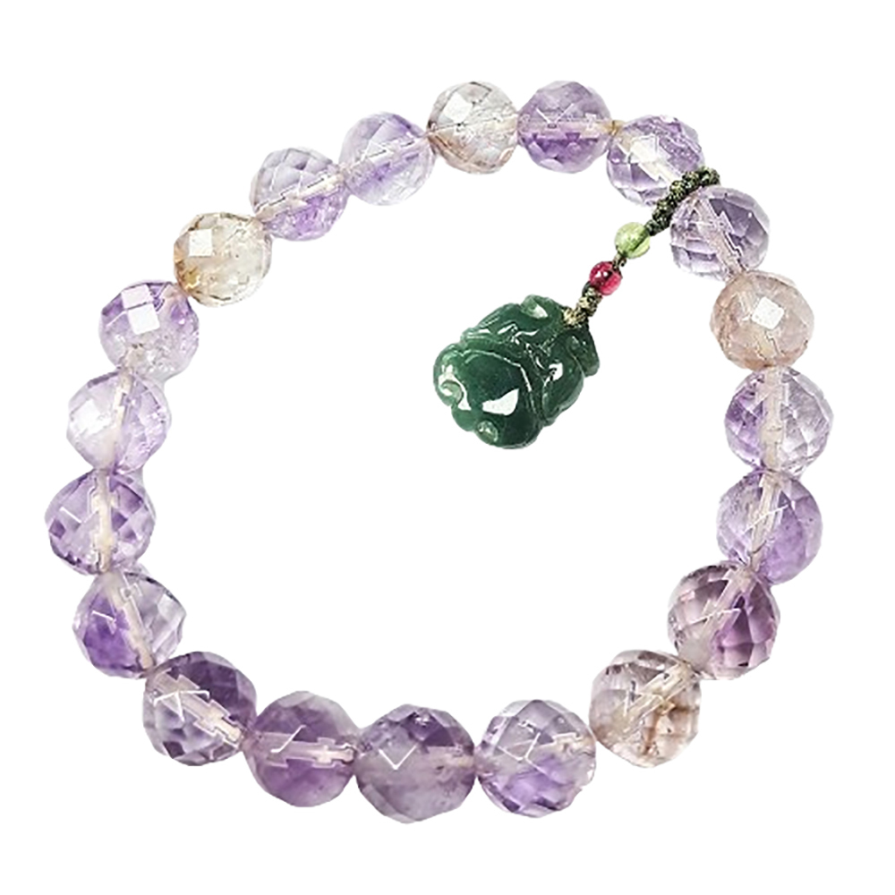 翠玉+紫黃晶手珠8mm【十方】139453