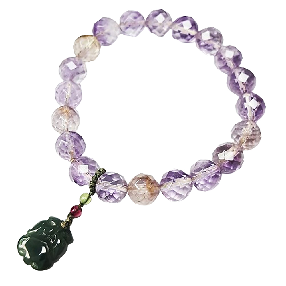 翠玉+紫黃晶手珠8mm【十方】139453